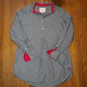 Victoria's Secret Classic Night Shirt With Silk Trim